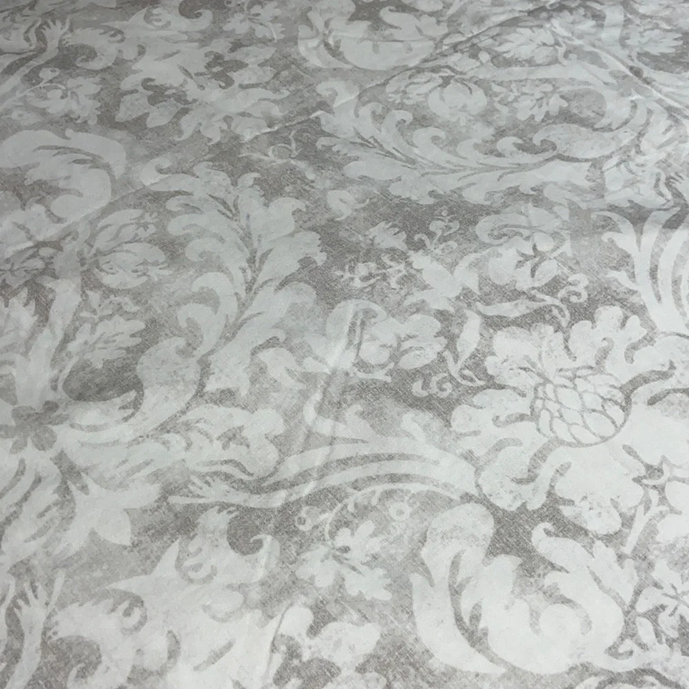 Pottery Barn leaves Floral Medallion Linen Blend Duvet Cover king